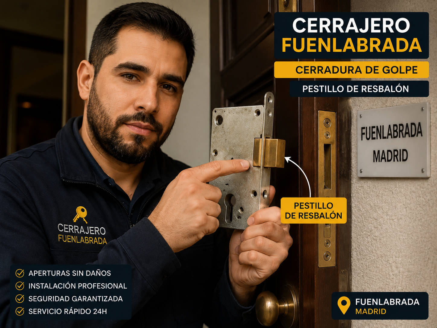 Cerradura de golpe: por qué te deja fuera y qué hacer